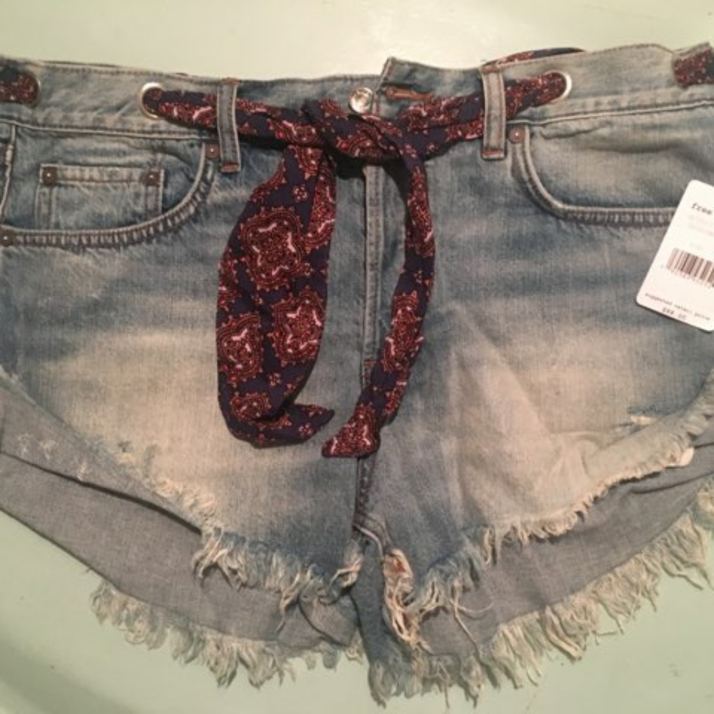 NWT We The Free distressed shorts size 31